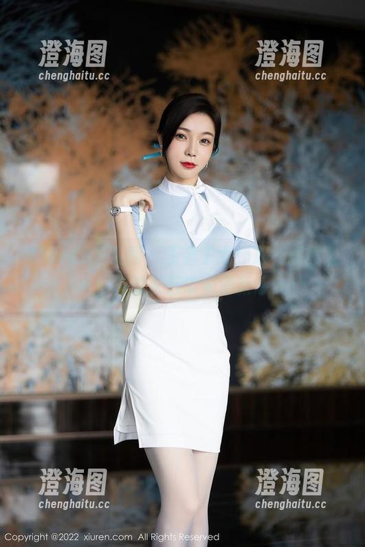 Xiuren秀人网 - 王俪丁女仆篇，原图直击！连饮茶都带着清新感！