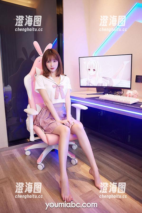 YouMi尤蜜荟 - 不同寻常的邻家小妹写真，李纤纤在网盘里静候小伙伴们的围观啦！