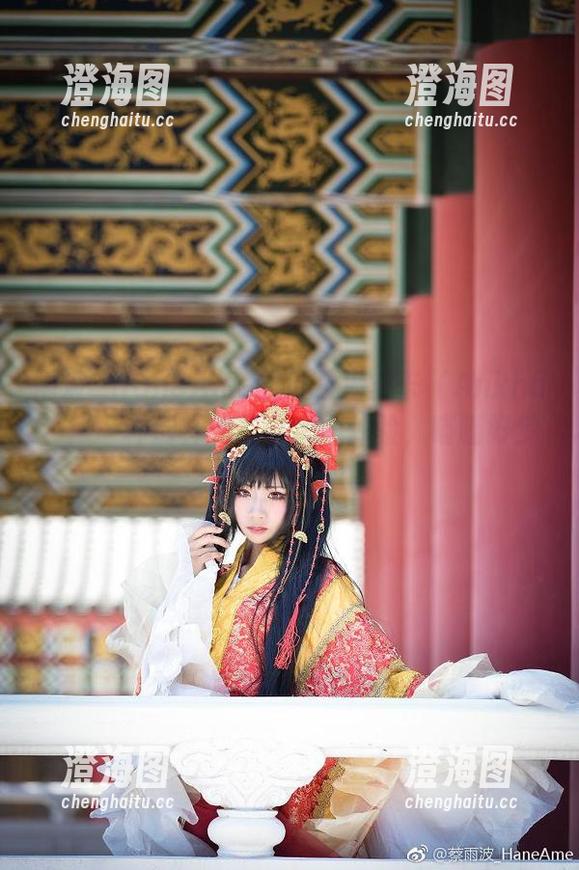 雨波_HaneAme的埃及猫安卡（Ankha）：一种别样的写真套图体验，喵喵好梦着呢！